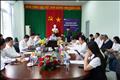 Lãnh đạo EVNGENCO2 làm việc với Công ty Cổ phần Thủy điện Sông Ba Hạ 